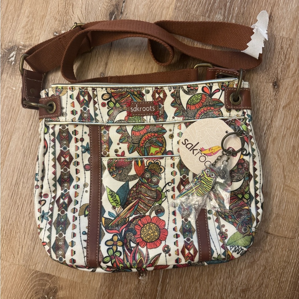 Sakroots Colorful Patterned Crossbody Bag